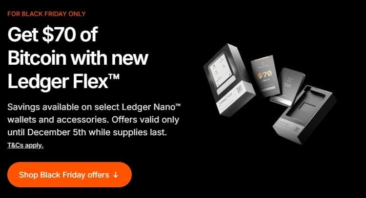 ledger flex 70 usd