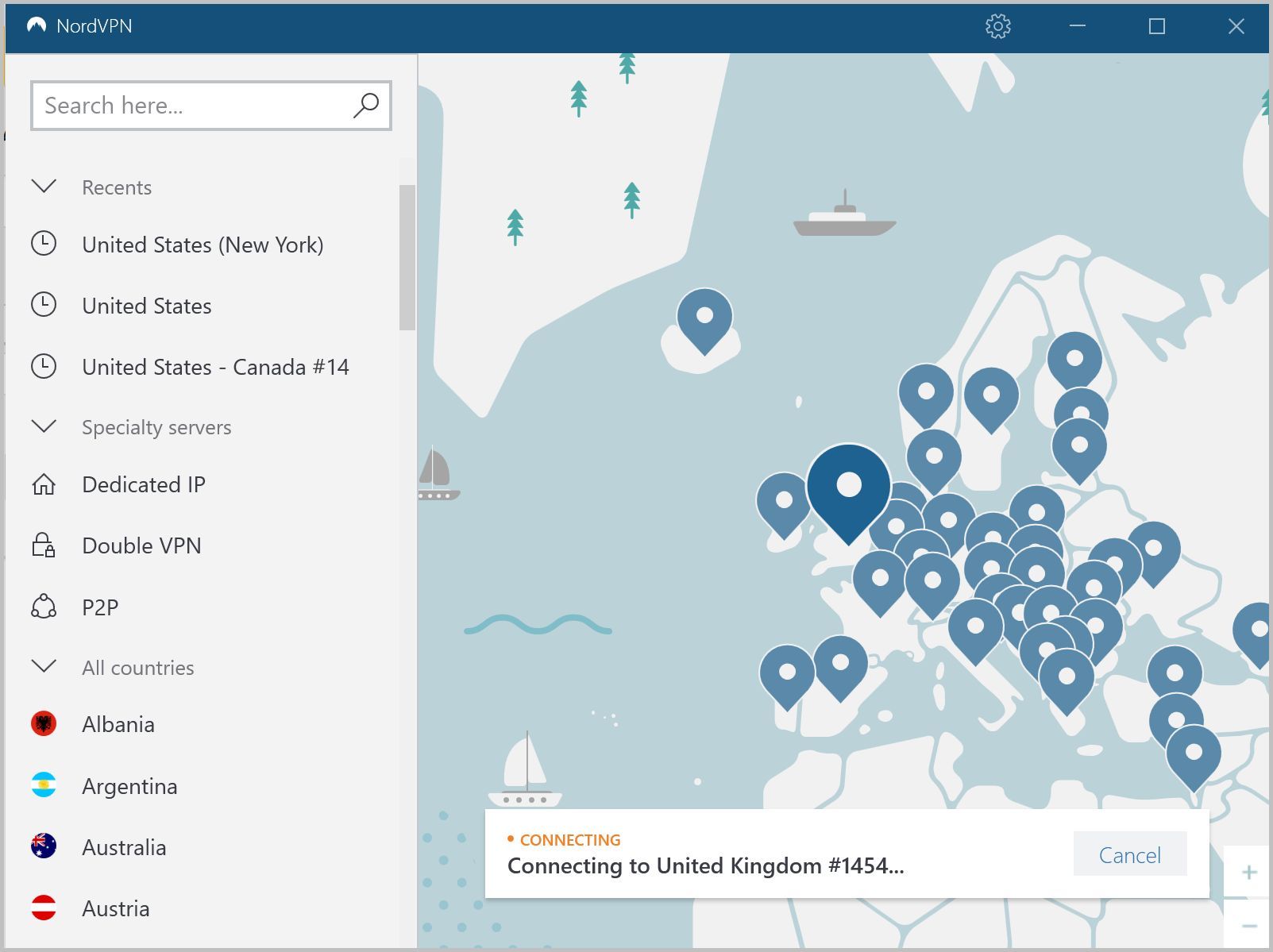 nordvpn ligar streaming