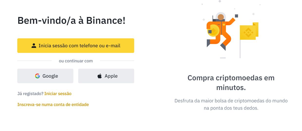 Binance registar