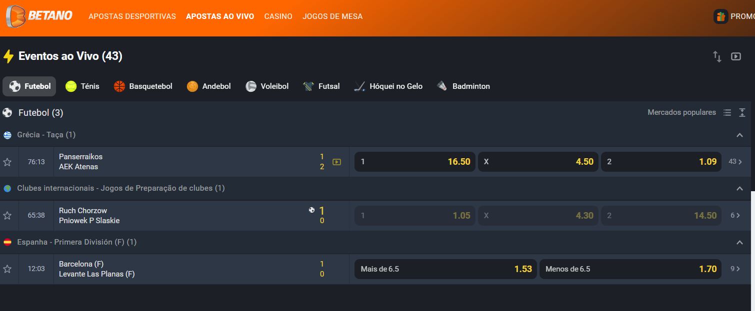 betano apostas ao vivo - codigo promocional Betano