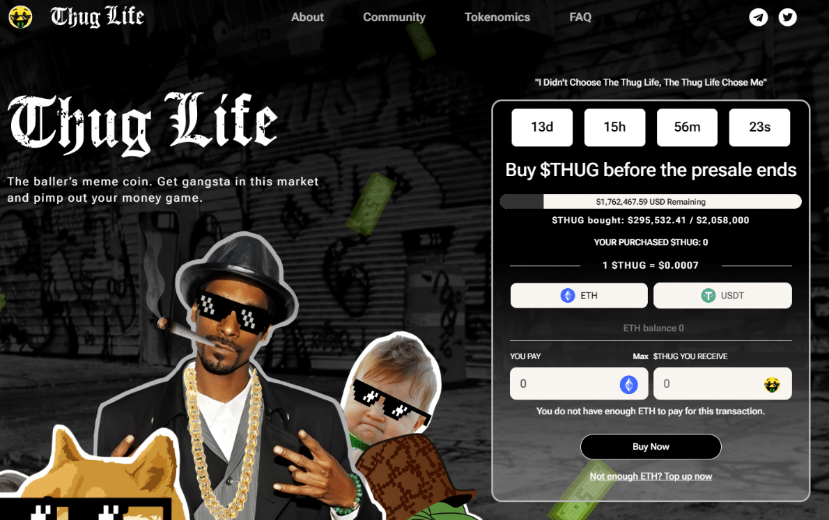 THUG de thug life token