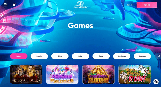 Las Atlantis - Un nou cazinou popular pentru BTC