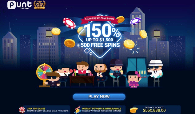 Punt Casino - Cazinou virtual ce oferă 50 de rotiri gratuite
