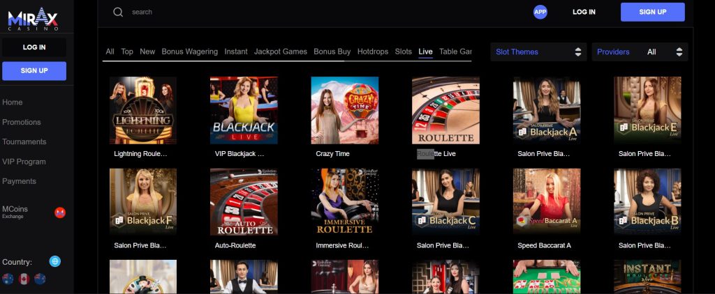 Live Bitcoin Roulette la Mirax Casino