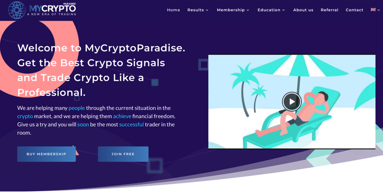 MyCryptoParadise - un semnal crypto popular