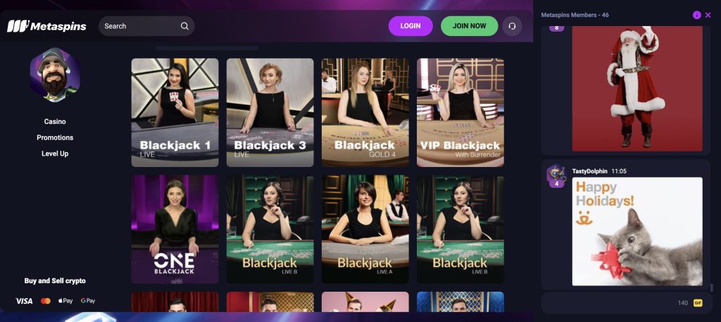 Jucați Blackjack la MetaSpins Casino