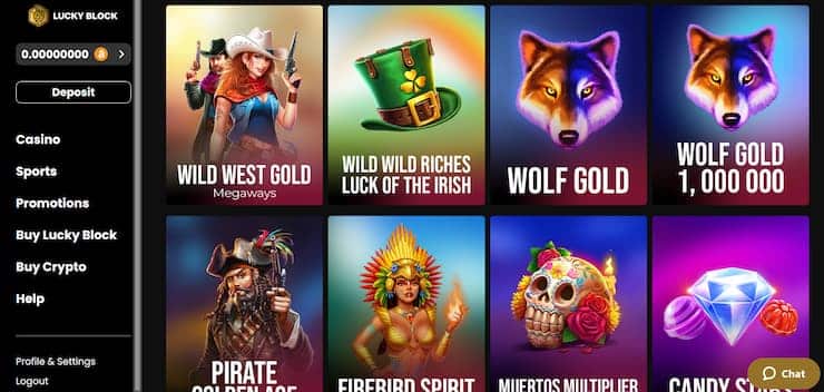 Wolf Gold la Lucky Block Casino