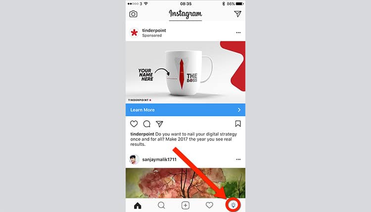 Pasul-2-Instagram-app-profil