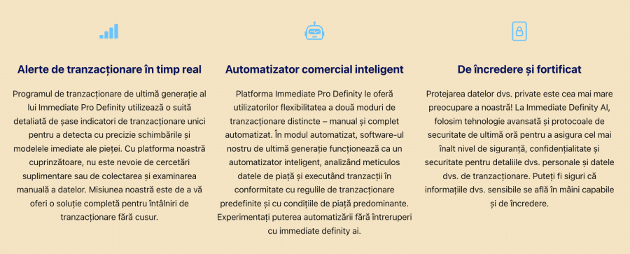 Immediate definity ai - functii