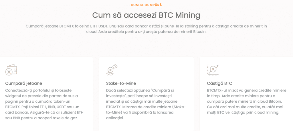 Cum se cumpara Bitcoin Minetrix