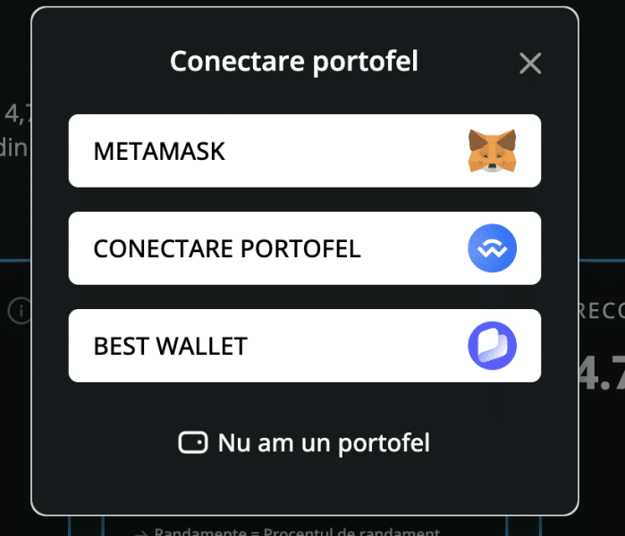 Conecteaza protofel metamask