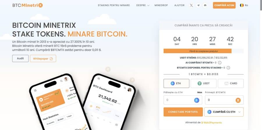 Bitcoin Minetrix prevânzare