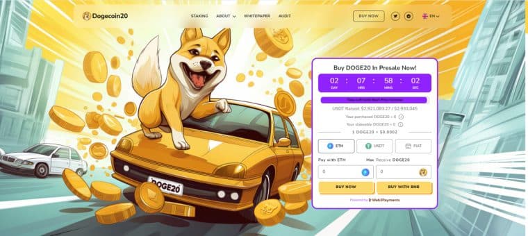 homepage pentru dogecoin20 crypto