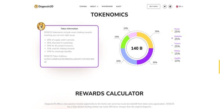 tokenomics pentru dogecoin20