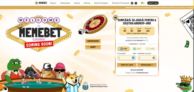 Memebet Casino pagina de pornire