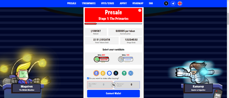 FreeDum Fighters Pagină de Presale