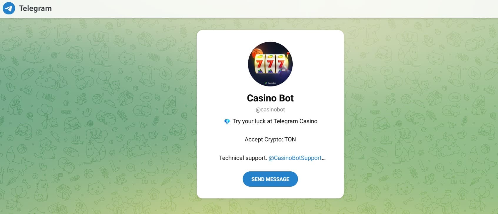 casino bot telegram kazino