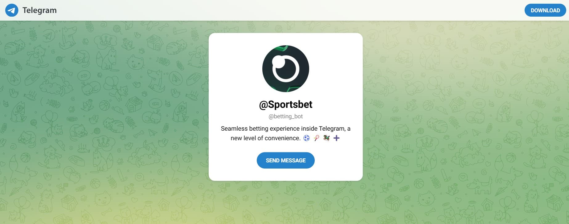 najbolji telegram botovi sportsbet