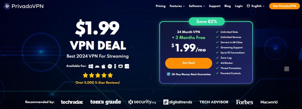 free vpn privadovpn