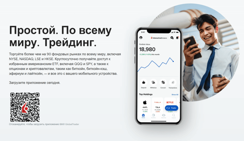 приложение для торговли акциями Global Trader