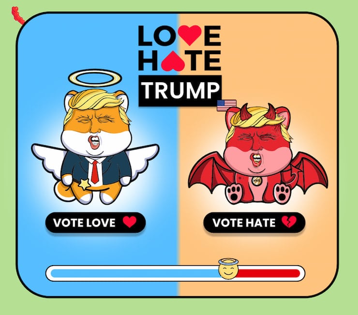 Love Hate inu omröstning Trump