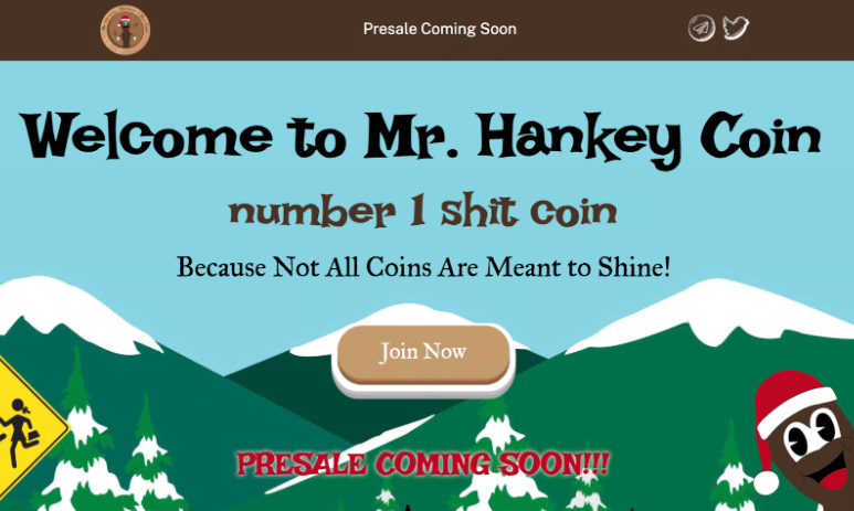 Mr Hankey Coin lanserar sin presale