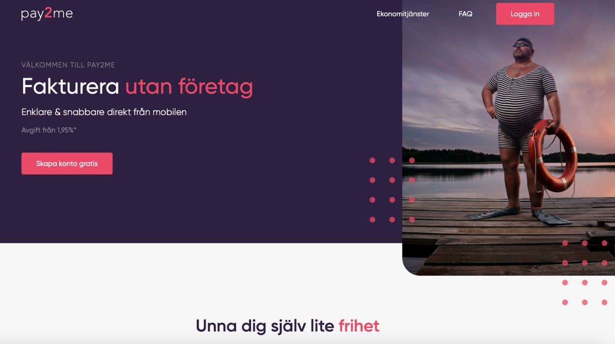 pay2me fakturering utan företag