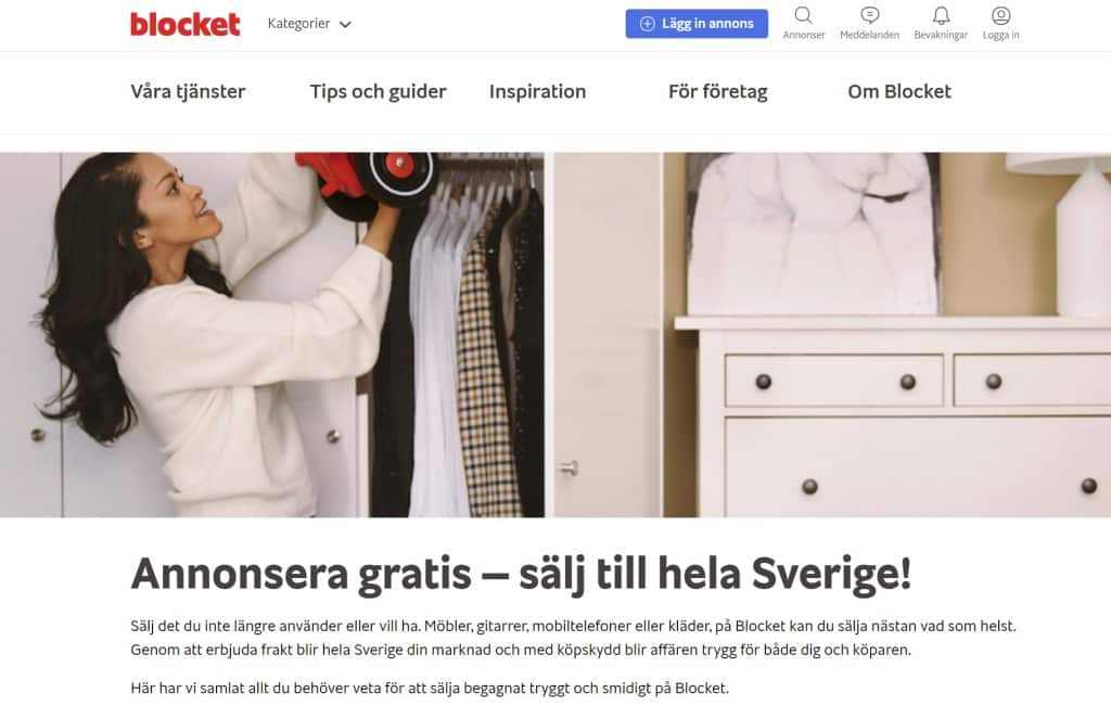 Sälja blocket