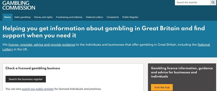 England - UK Gambling Comission