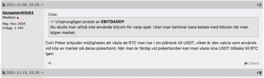 Recensioner om CoinPoker på Flashback