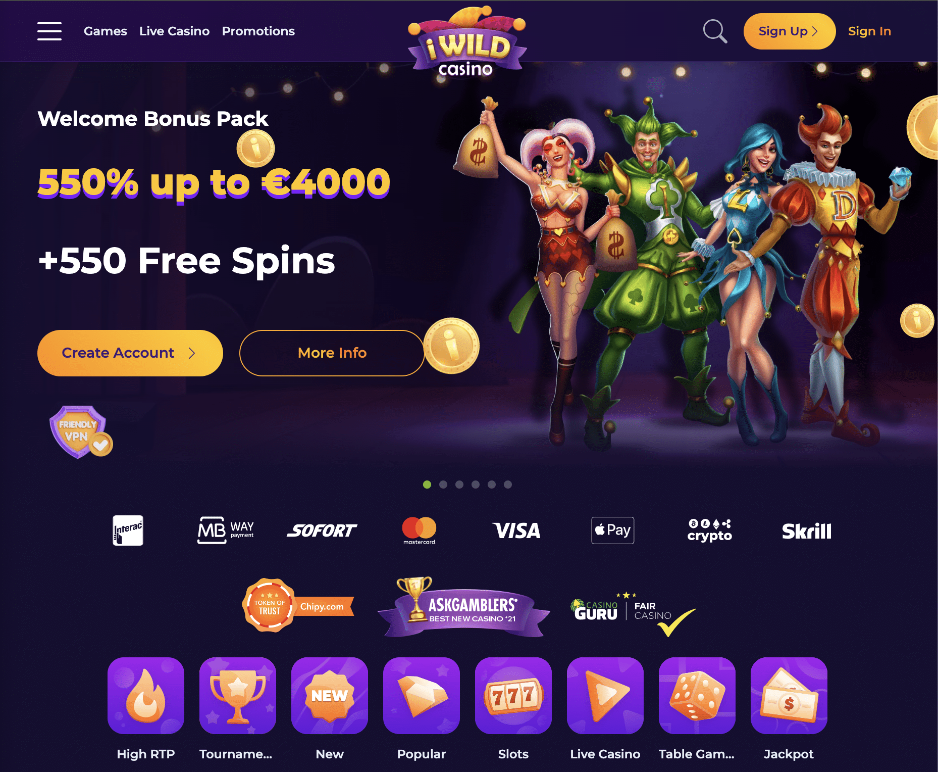 iWild casino recension