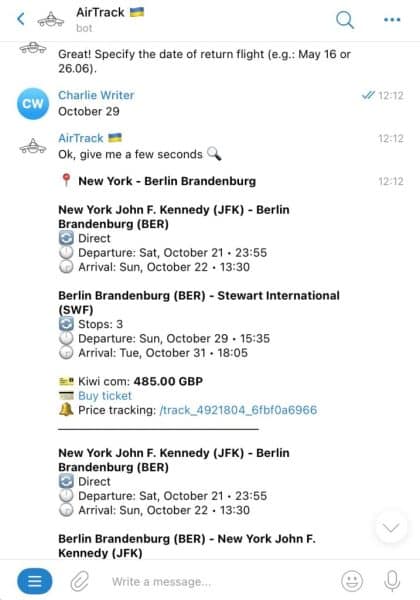 AirTrack – Najboljši Telegram kanal za iskanje poceni letalskih vozovnic