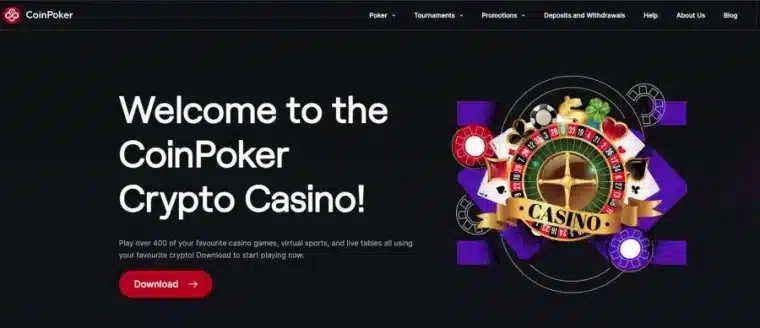 CoinPoker kripto igralnica