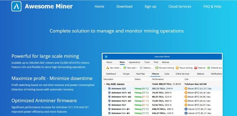 Awesome miner