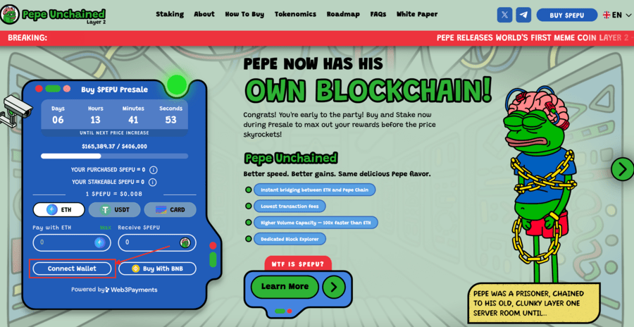 Pepe Unchained - Nov memecoin, ki temelji na zagonu Pepe the Frog, prenaša transakcije v verigo Ethereum Layer-2 za hitrejšo obdelavo in nižje provizije