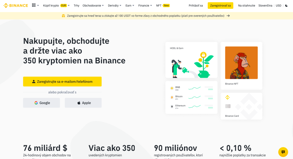 Binance - najväčšia burza kryptomien