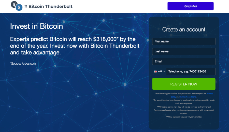 bitcoin thunderbolt domovská stránka