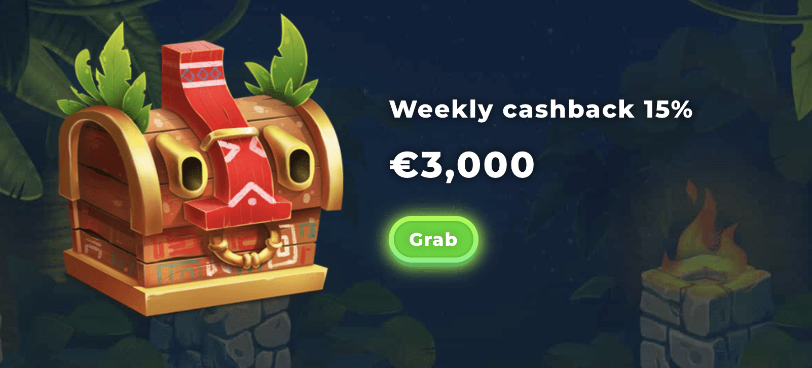 Týždenný cashback kasína Wazamba