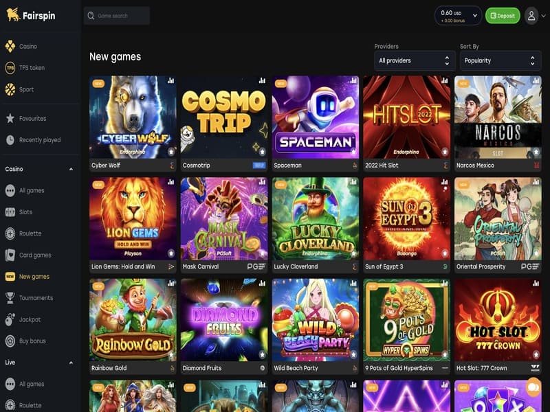 FairSpin ethereum casino, ktoré ponúka svojim používateľom množstvo odmien.