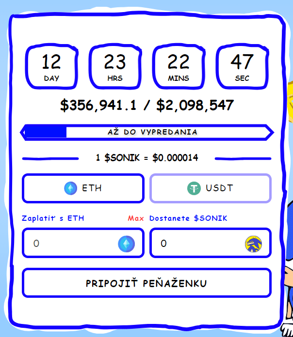 predikcia ceny sonik coinu