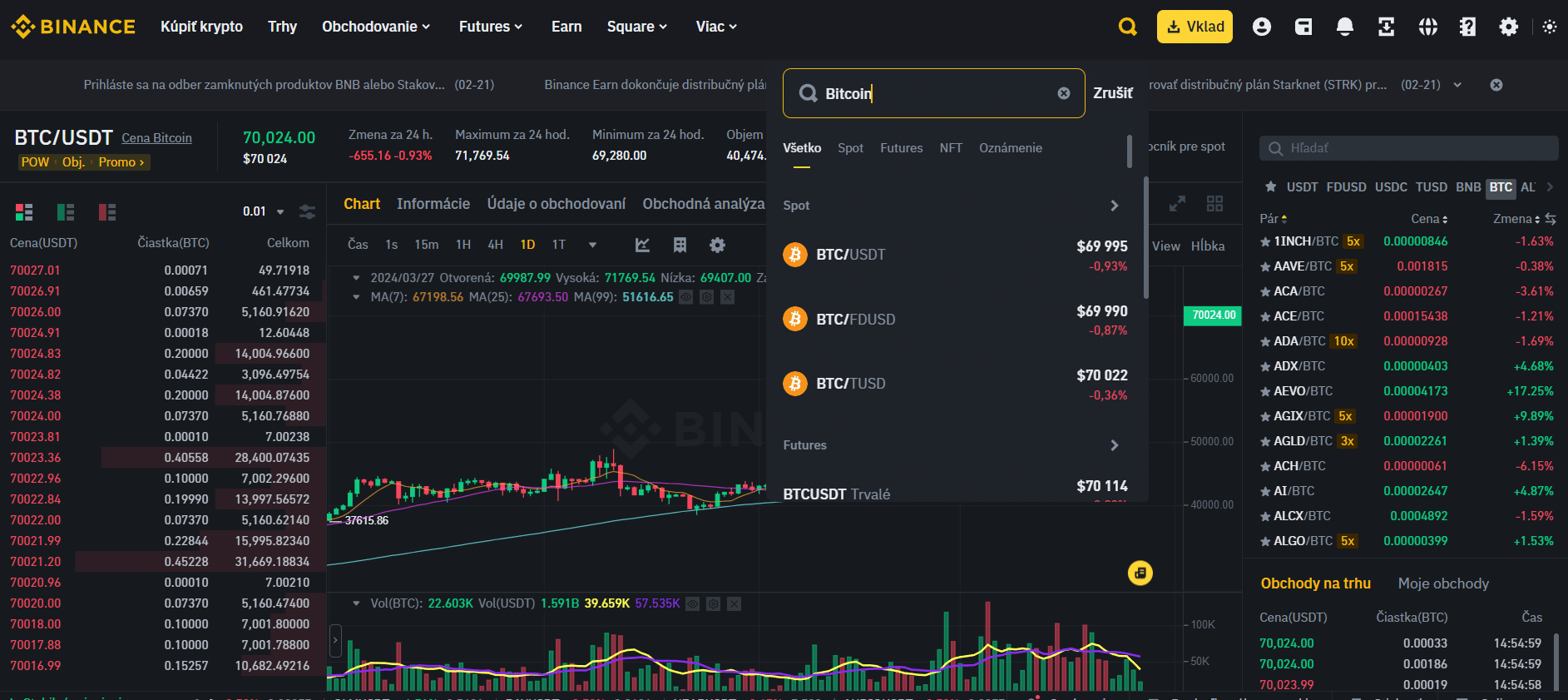 kryptoburza binance