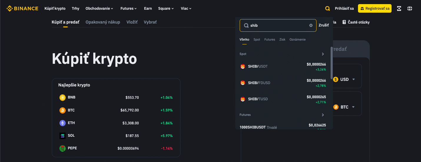 ako kupit shib na binance