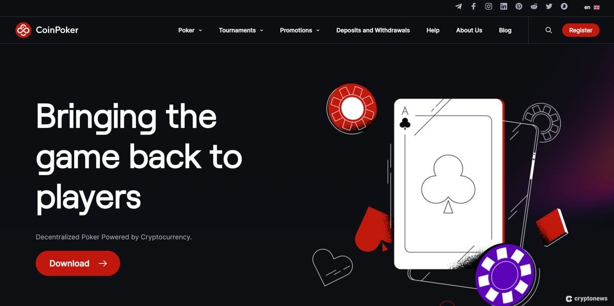 hlavná stránka coinpoker ethereum casino