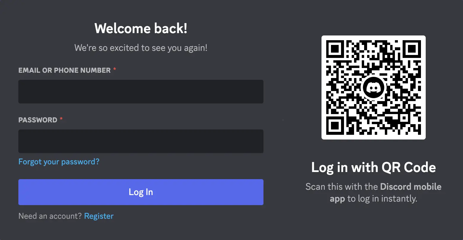 discord login