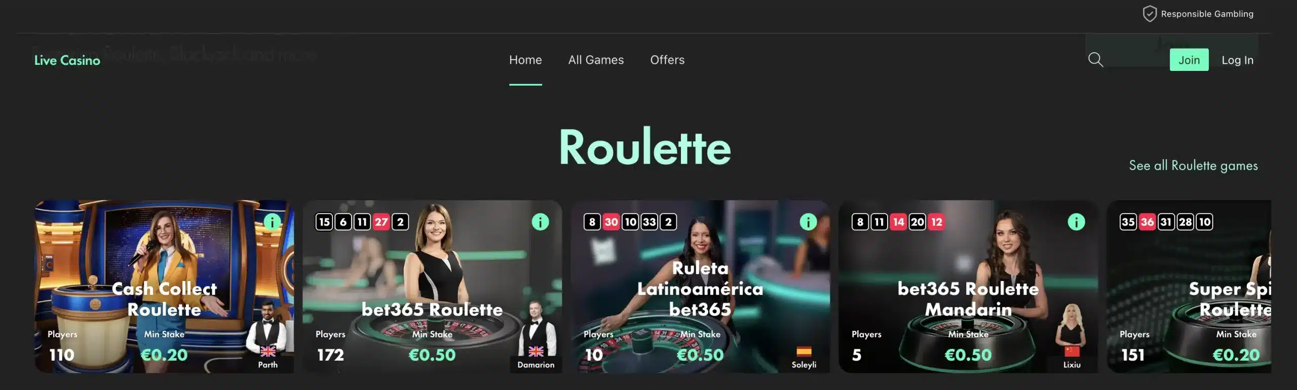 bet365 live casino