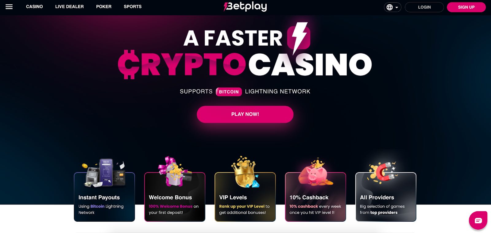 kryptokasíno a stávková kancelária betplay