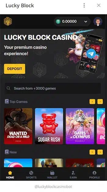 telegram casino lucky block