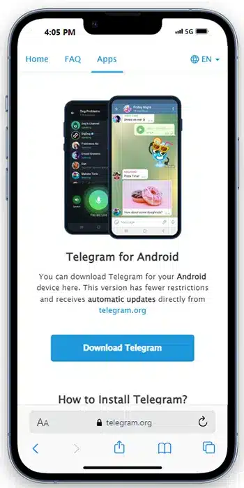 telegram aplikácia