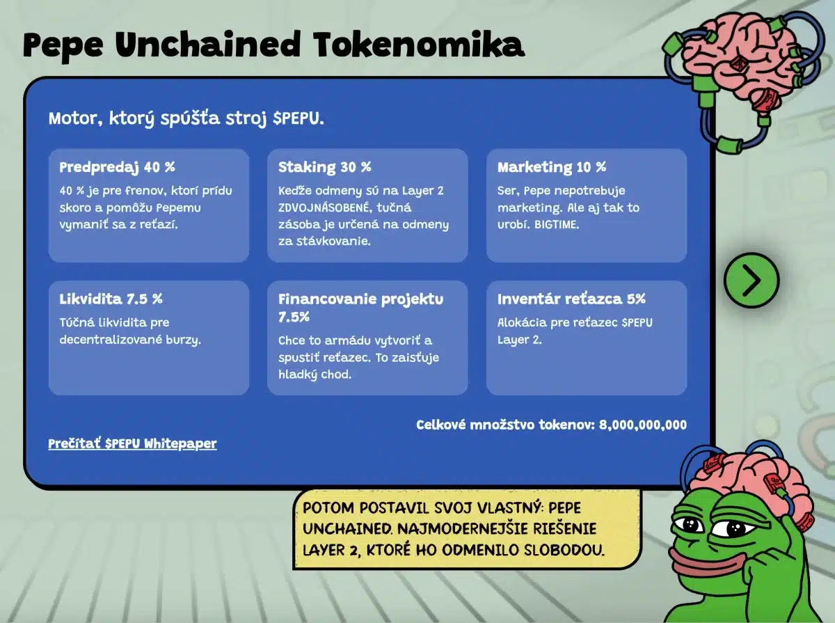 pepe unchained tokenomika