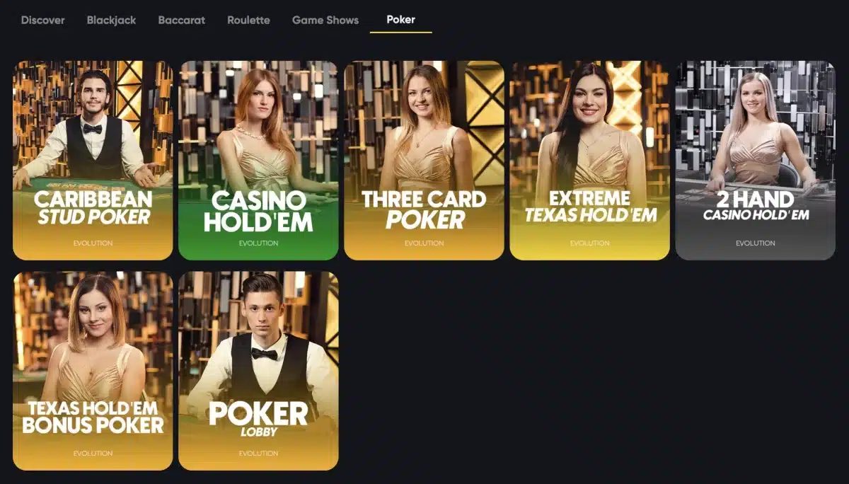 instant casino poker